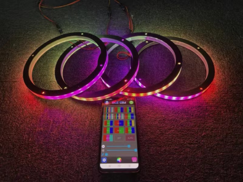 Switch and Bluetooth Remote Control Speaker Ring Lights