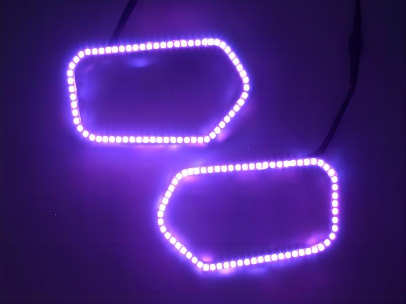 LED Headlight Halo Ring Multiple Color LED Headlight Halo Rings (Pair)