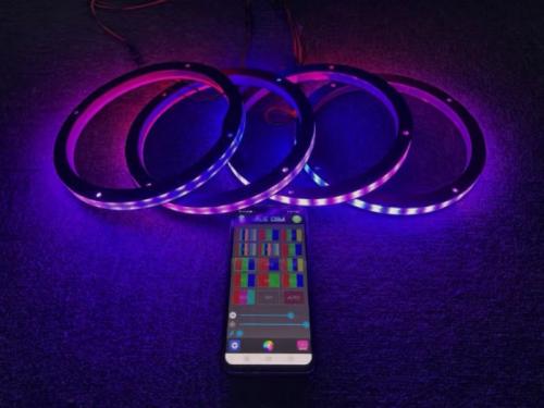 Switch and Bluetooth Remote Control Speaker Lights
