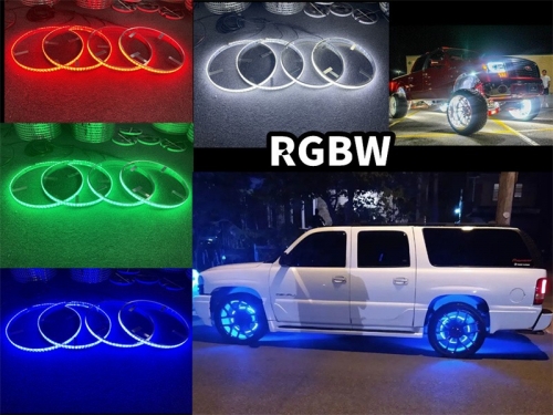 Remote APP RGBW Wheel Lights