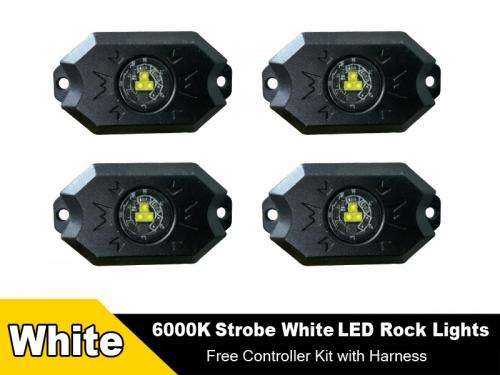 Pure White LED Rock Lights