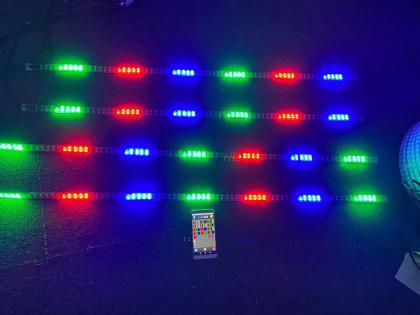 Dynamic Color Chasing LED Lights