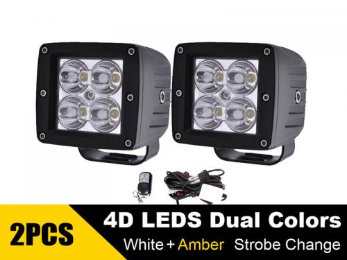 Cube Dual Color Work Lights