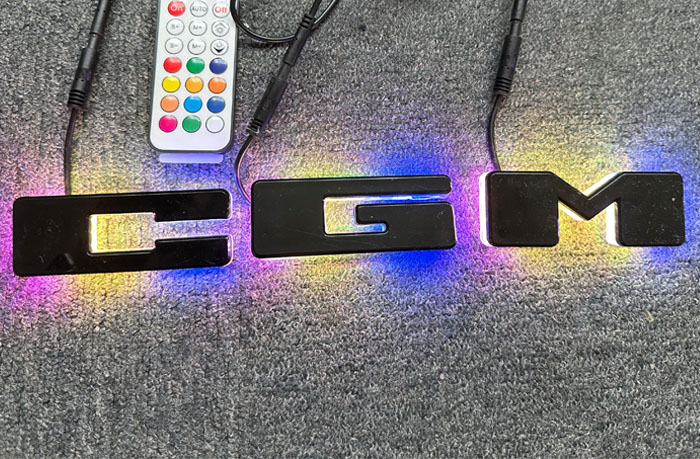 Universal GMC Logo LED Letter  Badges
